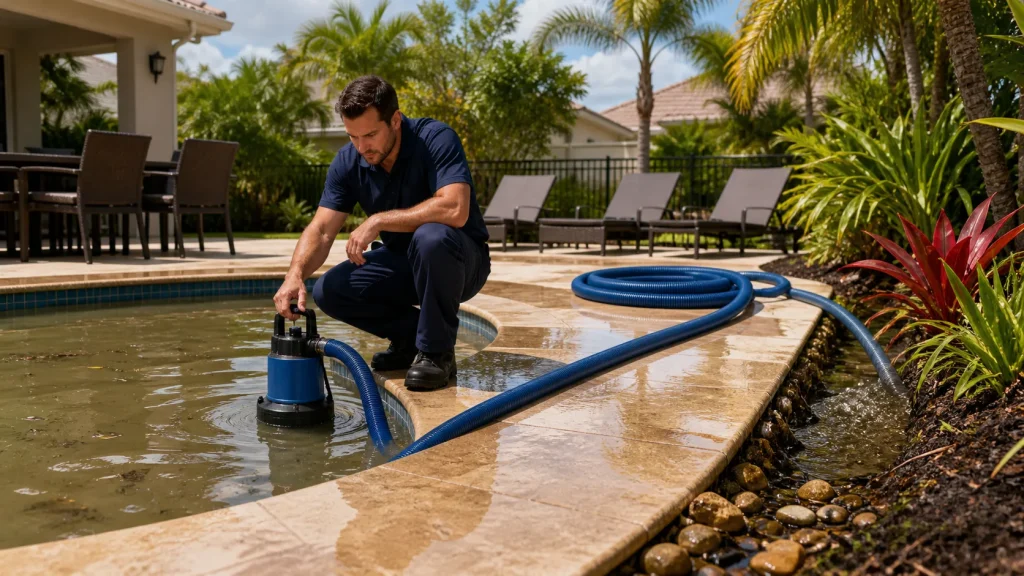 When Pool Water Must Be Drained After a Florida Storm